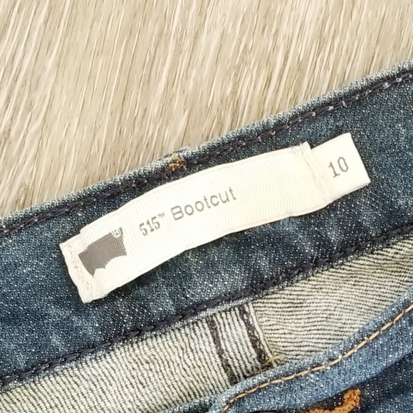 Levi's Women's 515 Bootcut Straight Leg Denim Jean's sz 10 Stretch EUC Blue Wash - Picture 7 of 16